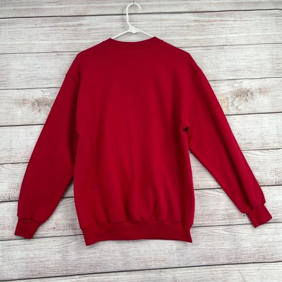 Vintage 90's Jerzees Ohio State Crew Neck Sweatshirt Women's Size Large Red - Picture 2 of 11